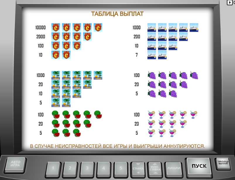 Изображения на барабанах слота